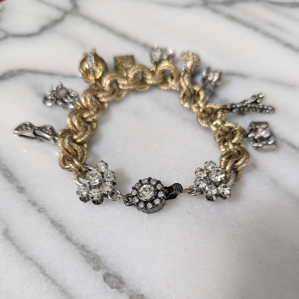 NWOT Banana Republic Charm Bracelet Gold - Picture 8 of 14